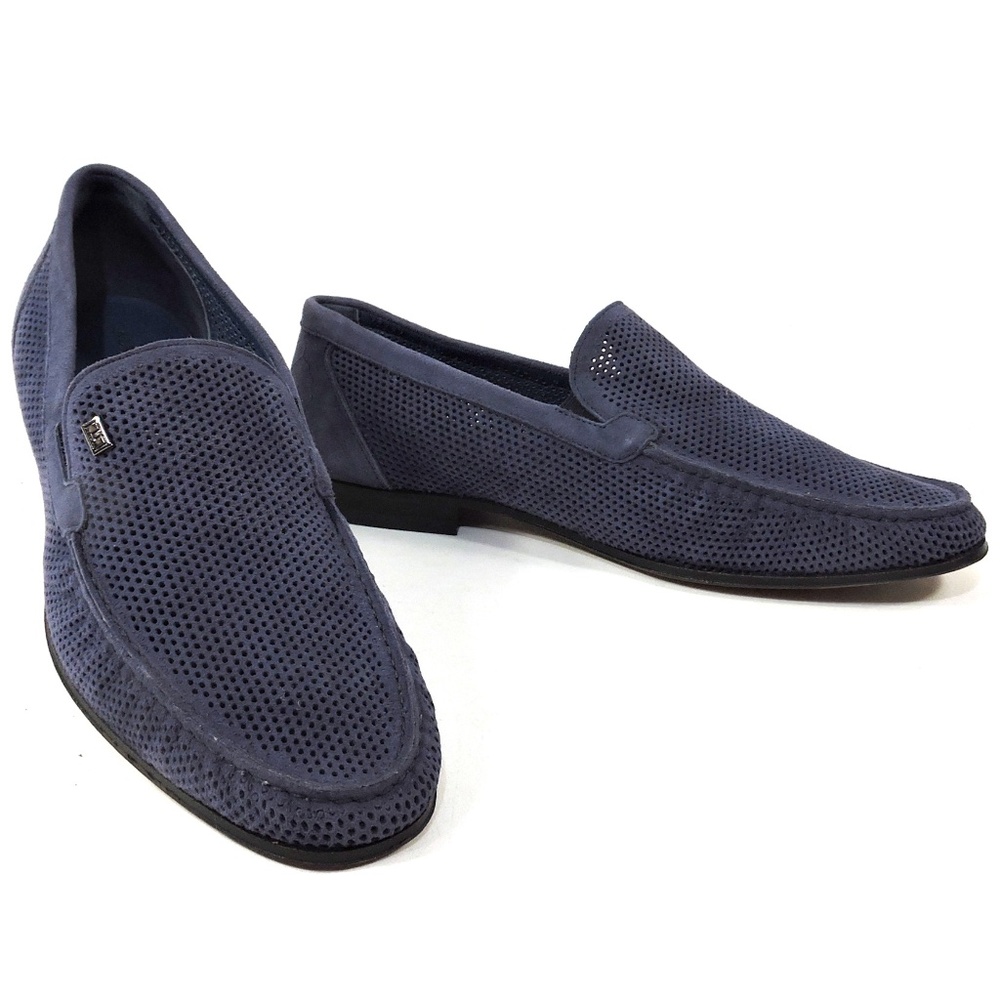 ALBERTO CICCIOLI 🇮🇹 MEN'S BLUE SUEDE COMFORT SUMMER LOAFERS